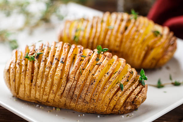 hasselback aardappel