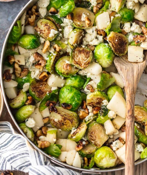 spruiten met peer en kaas