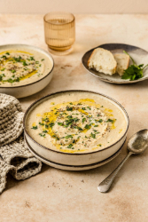 bloemkoolsoep met bonen